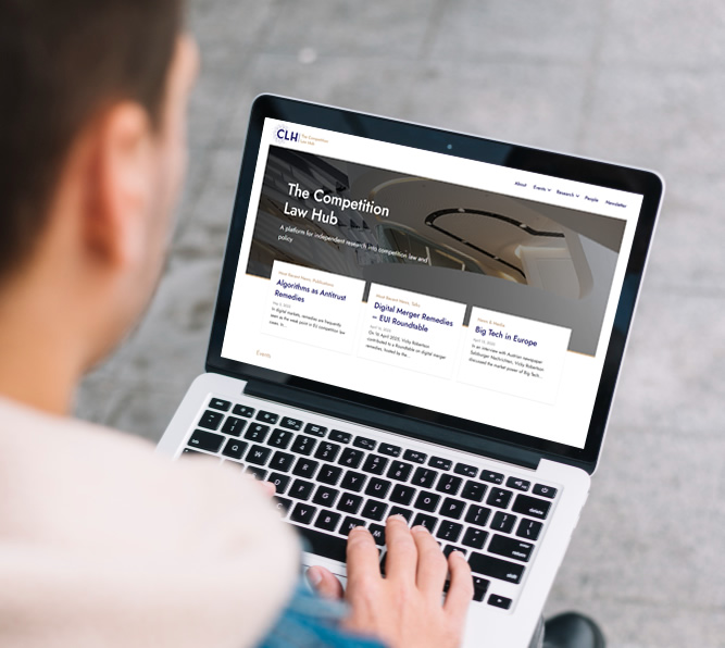 CLH Website der Wirtschaftsuniversität Wien auf Desktop Screen