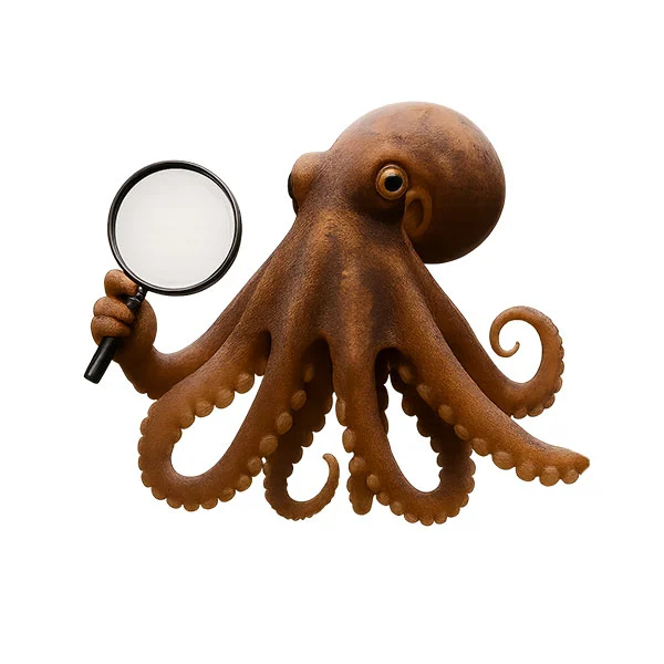Webdesigner als Oktopus und Kunde beim Erstgespräch